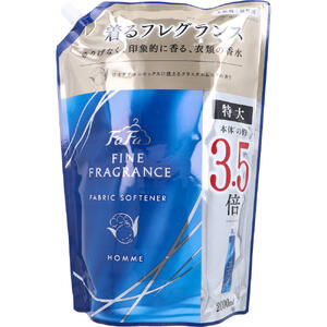 ファーファ ファインフレグランス オム 柔軟剤 清潔感あるクリスタルムスクの香り 詰替用 2000mL 【洗..