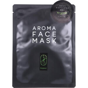 【6点までメール便可能】AROMA FACE MASK(アロマフェイスマスク) ベルガモット 1枚入 【シートマスク 美容マスク スキンケア 天然ヒト型セラミド ナイアシンアミド ヒアルロン酸 天然精油】 【6点までメール便可能】AROMA FACE MASK(アロマフェイスマスク) ベルガモット 1枚入 【シートマスク 美容マスク スキンケア 天然ヒト型セラミド ナイアシンアミド ヒアルロン酸 天然精油】