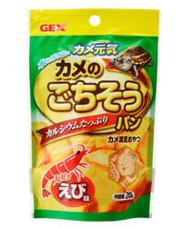 GEX　カメ元気カメのごちそうパンえび20g　【爬虫類　亀のえさ　カメのおやつ　エサ　餌　飼育　ペットフード】