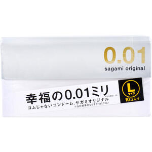 サガミオリジナル 001 Lサイズ コンドーム 10個入 　【sagami original　避妊具　ポリウレタン素材】