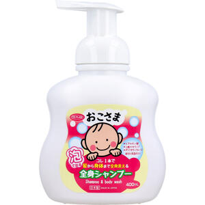 トプラン おこさま全身シャンプー 本体 400mL　【TO-PLAN　泡タイプ　ボディケア　ヘアケア　洗浄　赤ちゃん　幼児　子ども　こども　子供　キッズ　ヒアルロン酸　セラミド　ポリクオタニウム　コラーゲン】