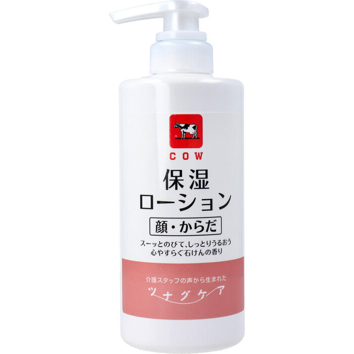 カウブランド ツナグケア 保湿ローション 顔 からだ用 心やすらぐ石けんの香り 500mL 【牛乳石鹸 乾燥肌 スキンケア セラミド シアバター ヒアルロン酸 ポンプタイプ】