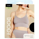 BOODY リヨライト リブ ローバックブラ Mサイズ ブラック 【ブーディー オーガニックバンブー 竹素材 吸湿性 通気性 エコウェア パッド取り外し可能 ローバック リブ編み】(4)