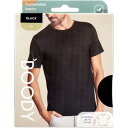 BOODY メンズ クルーネックTシャツ Mサイズ ブラック 【ブーディー 男性用 メンズ インナーシャツ レイヤー オーガニックバンブー 竹素材 吸湿性 通気...