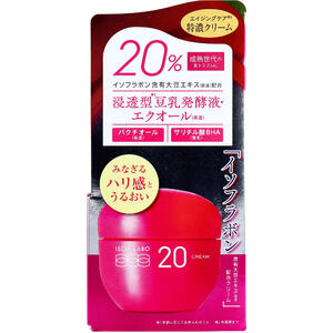 イソフ LABO 20％クリーム アロマティックザクロの香り 40g 【明色化粧品 美容クリーム 保湿クリーム イソフラボン含有大豆エキス 豆乳発酵液 エクオール バクチオール ハルンガナエキス サリチル酸BHA スキンケア】