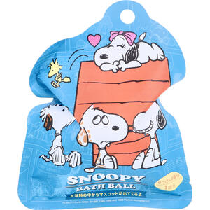 スヌーピーバスボール5 せっけんの香り 75g 1回分　【BATH BALL　入浴剤　入浴料　お風呂　おふろ　バ..
