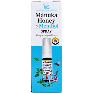 マヌカハニー＆メントール スプレータイプ UMF10+ 20g　【奇跡のハチミツ　天然蜂蜜　はちみつ含有食品..