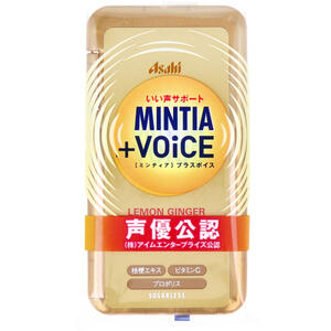 【メール便可能（24点まで）】ミンティア＋VOiCE　レモンジンジャー 30粒　【MINTIA　お菓子　ボイス　声優公認　桔梗エキス　プロポリス　ビタミンC　タブレット　声サポート】