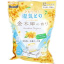 ドライ&ドライUP 湿気とり 引き出し・衣装ケース用 金木犀の香り 12シート入 【白元アース 湿気対策 ニオイとり 除湿剤 防カビ 消臭 ダニ除け 薄型】