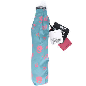 超軽量 空飛ぶカーボンアンブレラ 雨晴兼用折りたたみ傘 花柄 ブルー【レイングッズ 折り畳み傘 折りたたみ 軽い 携帯傘 持ち運び お出かけ 外出 日傘 雨 UV cut】