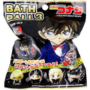 名探偵コナン バスボール3 ブラックローズの香り 90g 1回分　【Bath Ball　入浴剤　入浴料　バスグッズ　バスタイム　おふろ　お風呂　こども　子供　子ども　フィギュア　フィギア　マスコット】