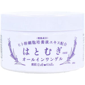 素肌Eve Kiss ヒト幹細胞培養エキス配合 はとむぎ オールインワンゲル 280g　【化粧水　乳液　美容液　クリーム　化粧下地 　美容　スキンケア　ジェル状　保湿　はと麦　ヒト幹細胞培養液エキス】