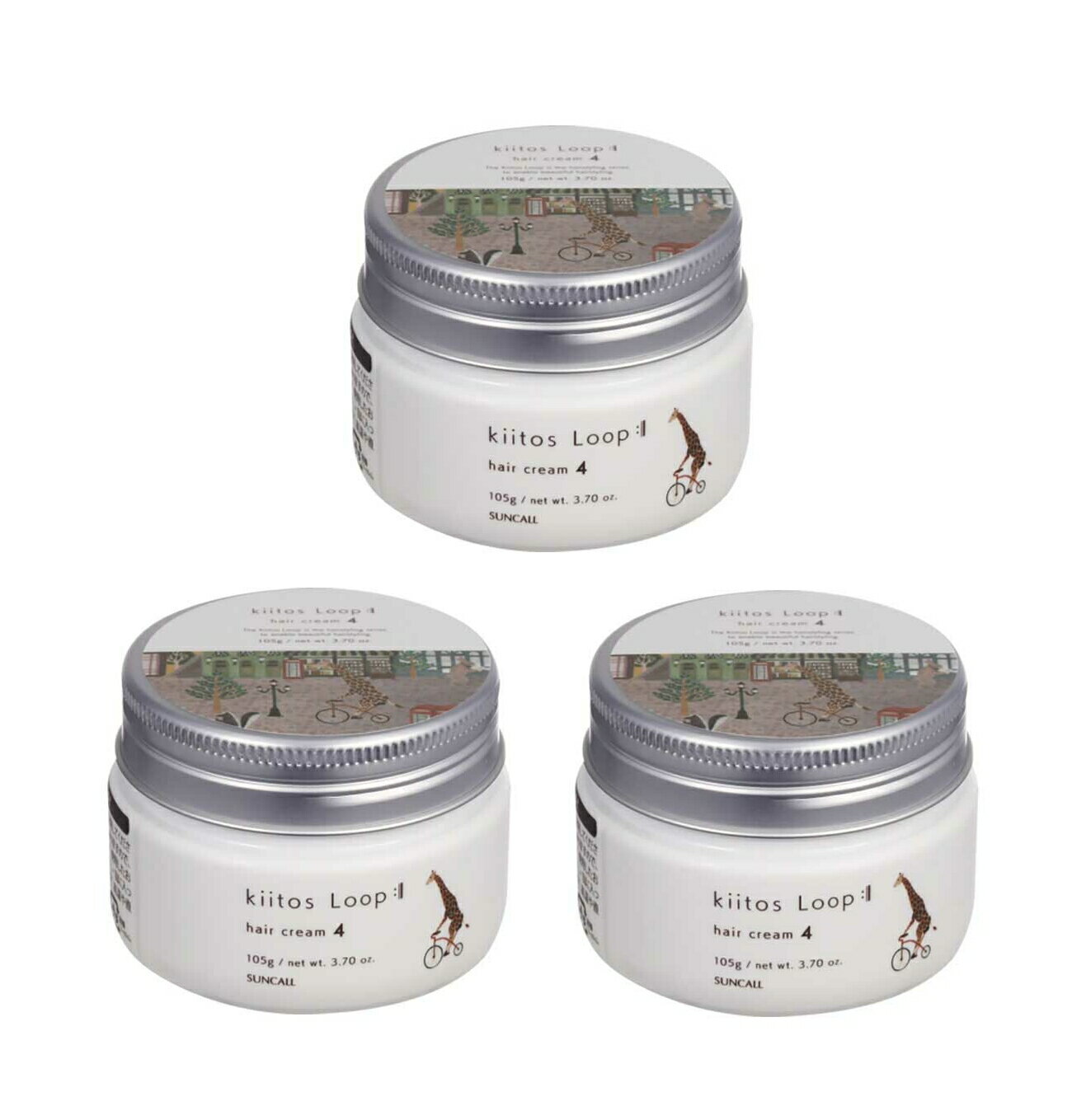 【3個】サンコール　キートス ループ ヘアクリーム 4　105g　3個セット　【送料無料】