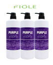 【3本】フィヨーレ クオルシア カラーシャンプー パープル 1000ml ポンプタイプ 3本セット 【送料無料】