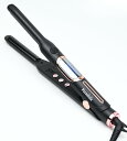Perminia ヘアアイロン カール 12mm 高級 LCDスクリーン付き MAX230℃ カールアイロン 細身 前髪 短髪 メンズ ショートヘア 波巻き 男...