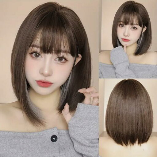 【お選びください】女性向けエレガントなボブカットウィッグ、タングロングファイバー - 100%構成、シックなストレートヘアスタイル、ローズネットキャップ、高密度150%、オールインクルーシブなユニバーサルフィット 【送料無料】 【お選びください】女性向けエレガントなボブカットウィッグ、タングロングファイバー - 100%構成、シックなストレートヘアスタイル、ローズネットキャップ、高密度150%、オールインクルーシブなユニバーサルフィット 【送料無料】