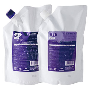 【送料無料】ミルボン　プラーミア　バランシングスカルプ ソープ(シャンプー)＆パック(トリートメント)　1000ml+1000g 各詰め替え用セット