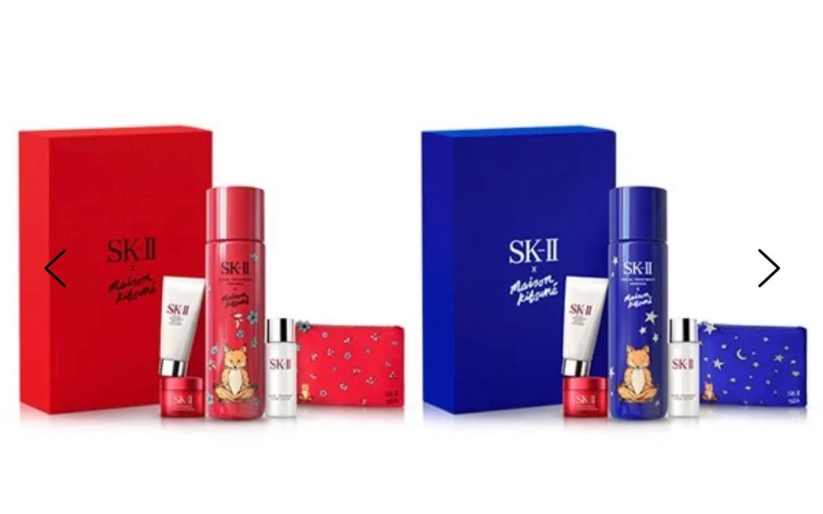 SKⅡ フェイシャルトリートメント エッセンス 230mLx MAISON KITSUNÉ ホリデーリミテッドエディション｜正規品 sk2 skii 化粧水 誕生日 クリスマス プレゼント 化粧品