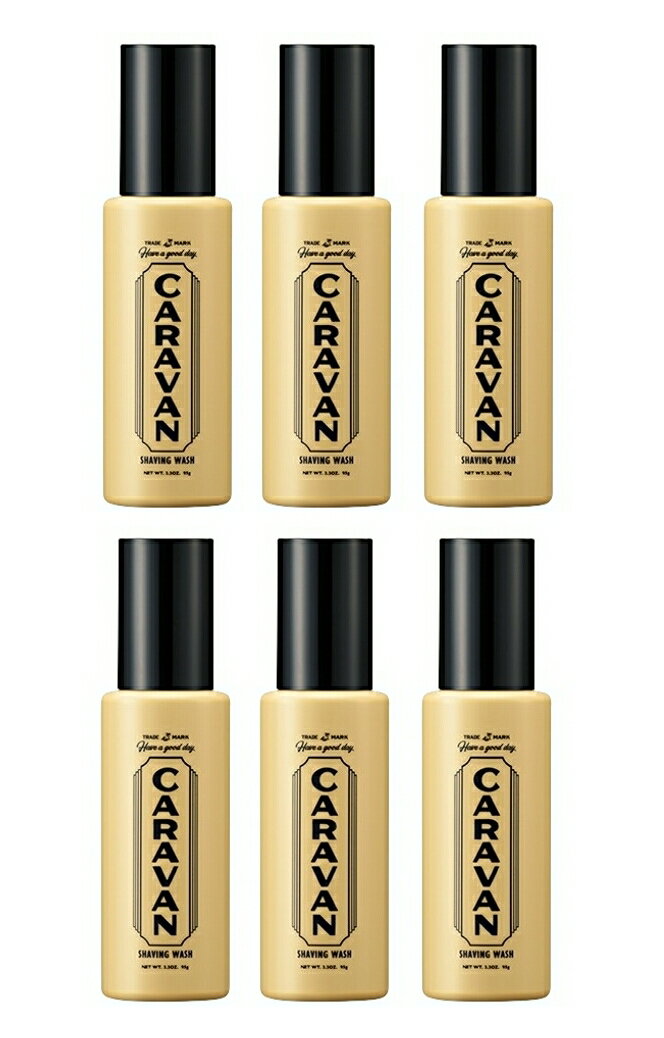 【6本まとめ買い】デミ CARAVAN キャラバン シェービングウォッシュ 95g 6個セット 【送料無料】