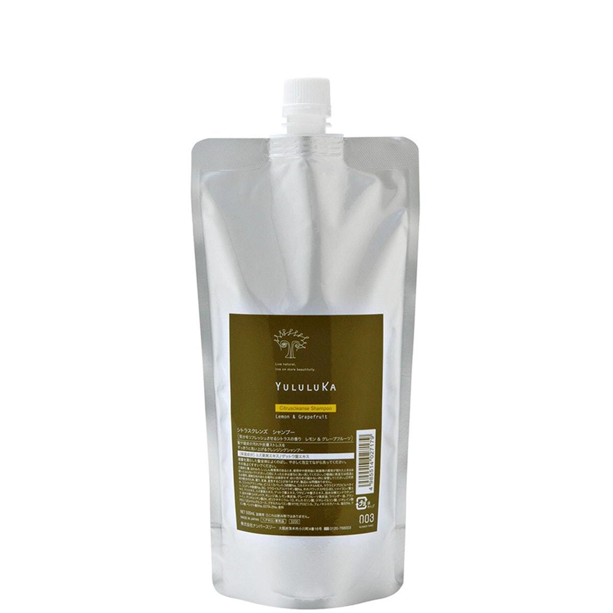 NO3 YULULUKA　ナンバースリー　ユルルカ　シトラスクレンズ　シャンプー　500ml 詰め替え用リフィル　【送料無料】