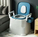 【外箱が傷んでるので特価!】高齢者&妊婦用ポータブル屋外トイレチェアセット 屋内/屋外キャンプ、ハイキング、ビーチ、緊急シットトイレ、滑り止めの底、簡単にクリー...