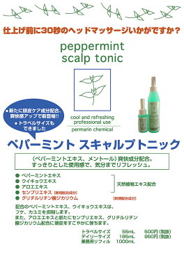 【送料無料】パーマリンケミカル　ペパーミントスキャルプトニック　1000ml 業務用詰め替え用