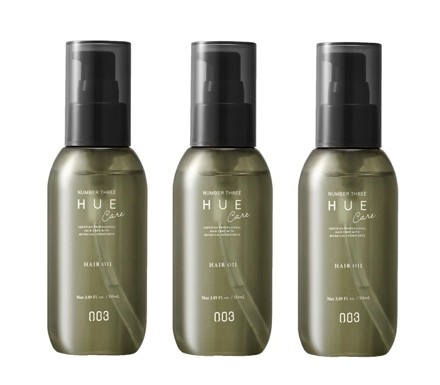 【3本まとめ買い】NO3 ナンバースリー　HUE CARE　ヒュウケア ヘアオイル　115ml　3本セット　【送料無料】