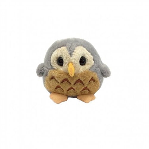 Rakuten - 幸福を運ぶフクロウ、幸（コウ）フクロウ グレー S 手のひらサイズぬいぐるみ 動物 TAKE OFF テイクオフ誕生日や記念日のギフトとして可愛いヌイグルミです BC-D V-1