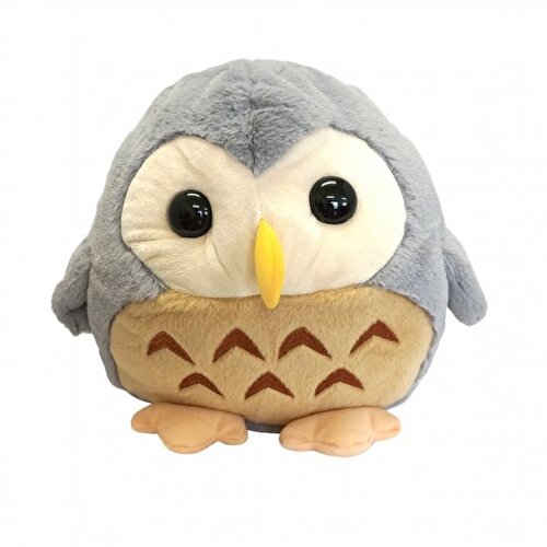 Rakuten - 幸福を運ぶフクロウ、幸（コウ）フクロウ グレー L 大きいサイズぬいぐるみ 動物 TAKE OFF テイクオフ誕生日や記念日のギフトとして可愛いヌイグルミです BC-D V-1