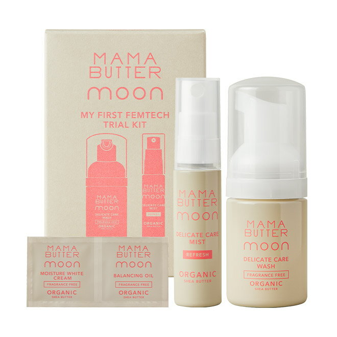 MAMA BUTTER MOON(ママバター) マイファーストフェムテックキット(ウオッシュ×ミスト×ホワイトクリーム×バランシングオイル)ママバター ムーン