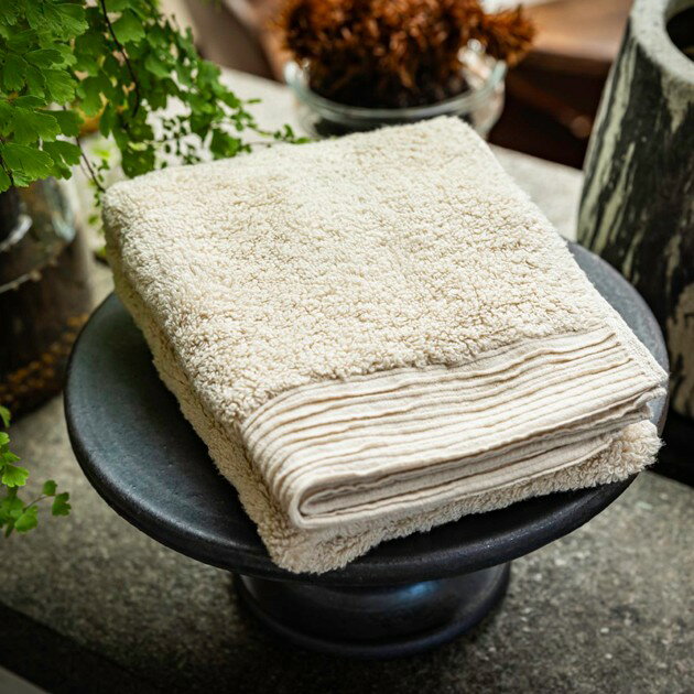 おぼろタオル　おぼろサステなタオル　ベージュ