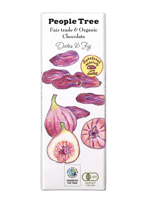 【2025秋冬チョコ販売開始！】People Tree(ピープルツリー) フェアトレードチョコ【デーツ＆フィグ】50..