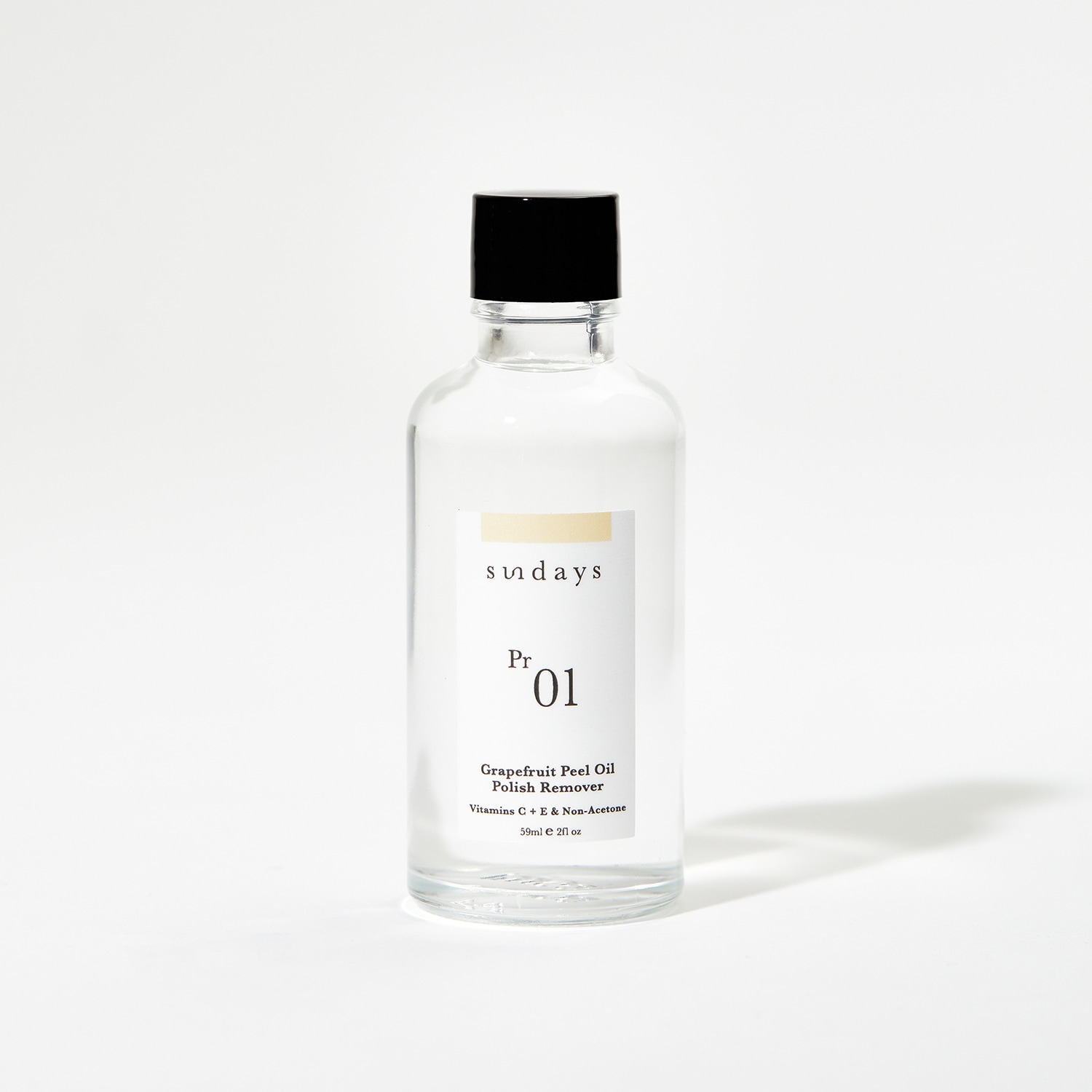 SUNDAYS(サンデイズ) グレープフルーツピールオイル ポリッシュリムーバー Pr.01【アセトンフリー】59ml【10-FREE】マニキュアに含まれがちな...