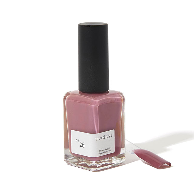 SUNDAYS(サンデイズ) ネイルポリッシュカラー No.26 モーヴ 14ml【ネコポス便/ポスト投函/送料無料】N.Y.のサロンから直輸入/ナチュラルネイ...