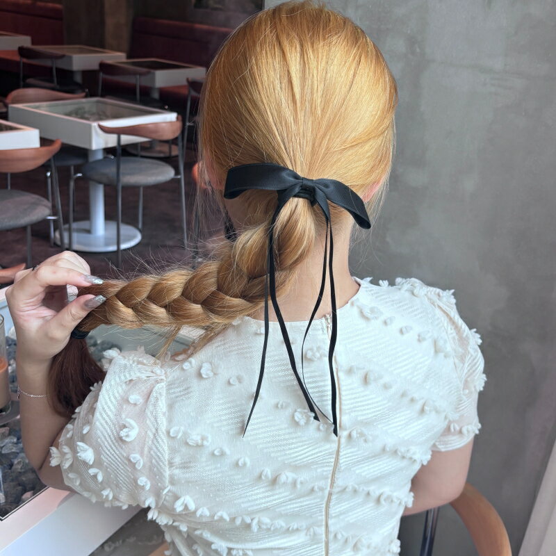Rakuten - ヘアゴム リボン韓国 アクセサリー ヘアアクセサリー クリップ ヘアクリップ まとめ髪 ハーフアップ ヘアアレンジ 大きい 大 中 ミディアム アクリル lattencos ラテアンドコス