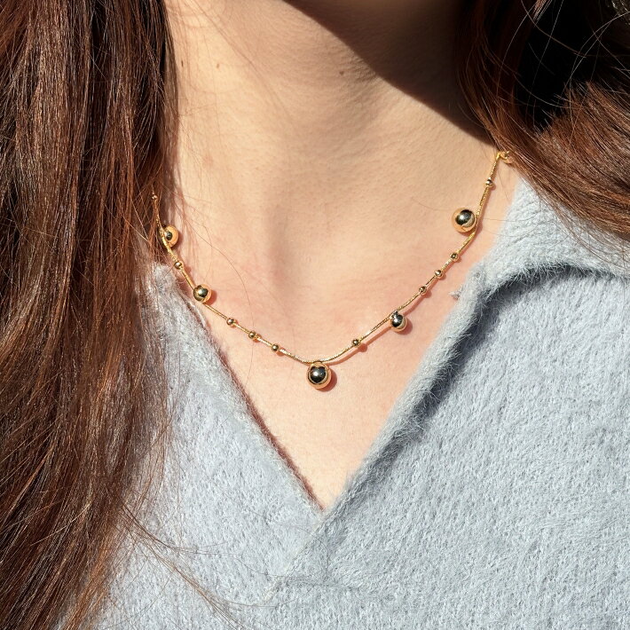 Rakuten - ネックレス 大人 シンプル フェミニン プレゼント ギフト 女性 lattencos ラテアンドコス 新大久保から発送　韓国 アクセサリー