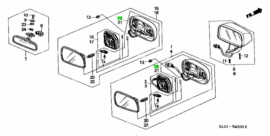 ホンダ NSX ABA-NA2 ハウジング R B66P HOUSING R NH547 Genuine HONDA 純正