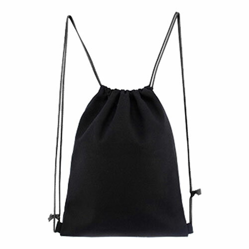 Rakuten - 無地 ナップサックキャンパス　帆布 生地マチなし 横幅34cm 高さ39cm散歩 お出かけ などジム バック 運動着 バックジム ジョギング スポーツバック体操服袋 体操着入れ お着替え袋 服入れ 部活 習い事 サブバッグ 缶バッジやワッペンでアレンジ
