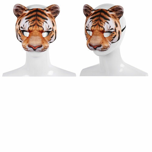 高さ18CM トラ 立体 マスク お面 メンズ...の紹介画像3
