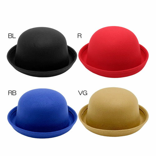 サークル　ポーラー 帽 ハット 黒 赤 ブラック レッド フェルト ボーラー HAT ボー...