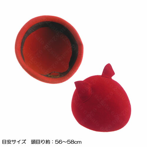 頭回り56cm 猫 耳 モチーフ 立体 ベレー...の紹介画像2