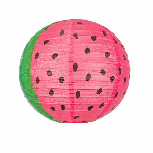 すいか スイカ 西瓜 型 果物 野菜 フルーツ 提灯 1個から 1枚から ちょうちん 提灯 お祭り 祭 室内用 タイプ 装飾 飾りつけ ディズプレイ インテリア 小物 置物 吊り下げ display 式 赤 ピンク ランプシェード ス  八百屋 スーパー 生鮮食品 コーナー 夏 [3]