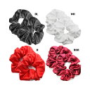 2個1セット サテンシュシュ直径 9 cm アレンジ 使い 方 色々お洒落 で かわいい ヘアアクセサリーヘッドアクセ ヘアアクセ アクセ ドレスパーティ― イ...