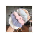 2個1セット ボア シュシュ黒 白 ヘアアクセサリー シンプル フォーマルレディース かわいい おしゃれ お洒落 おでかけ イベント パーティー 結婚式 ダンス...