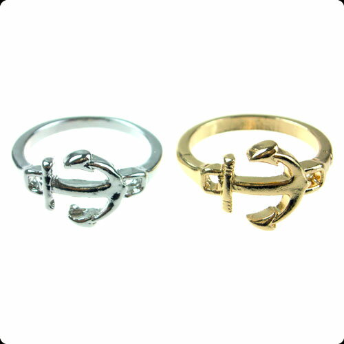 メール便 不可 13号 碇 モチーフ リングおもちゃリング TOYリング いかり 星 ゆびわ 指輪 リング 指輪 レディース 指輪 メンズシルバーリング ゴール...