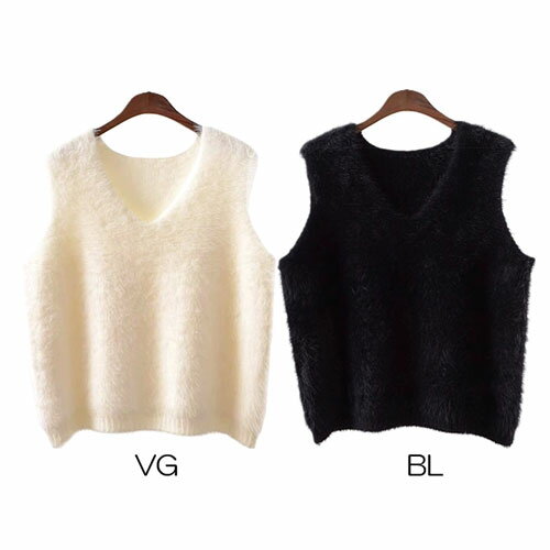 無地 ゆったりとした Vネック ベスト厚手 ノースリーブ ニット ベスト 女性 用レディース ファッション トップス 女性 レディース 普段使いおしゃれ で かわいい