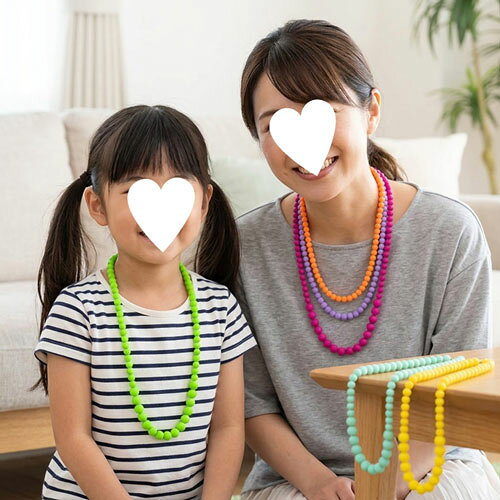 ビーズ ネックレス長さ53 cm 幅8 12cmプラ ジュエリー アクセ アクセサリーステー...