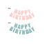 HAPPY birthday ペナント ピンク装飾 吊り下げ タイプ 室内 装飾 用部屋 の 背景 の 壁 の 装飾 品 デ..