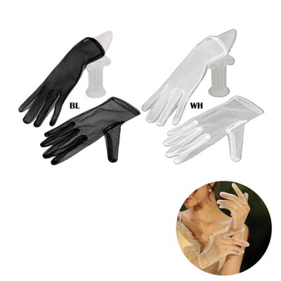 シンプル チュール 手袋 グローブスケルトン 女性 子供 サイズ 手袋 女性用 手袋...