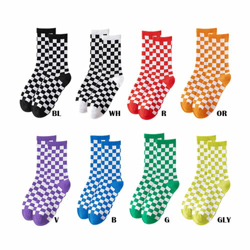 レディース 格子 柄 靴下 ショート ソックス ジュニア 子供運動会 目立つ コレ！左右違いや、重ね ...